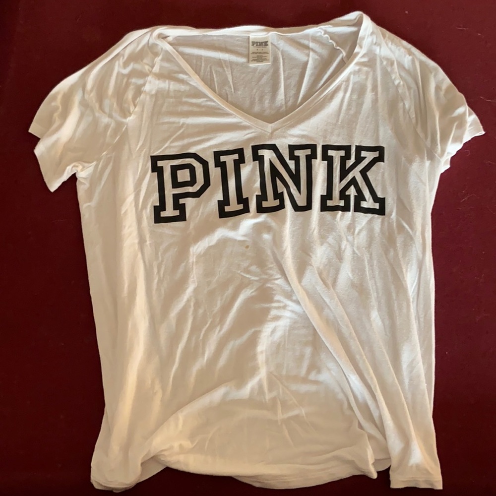 PINK white shirt